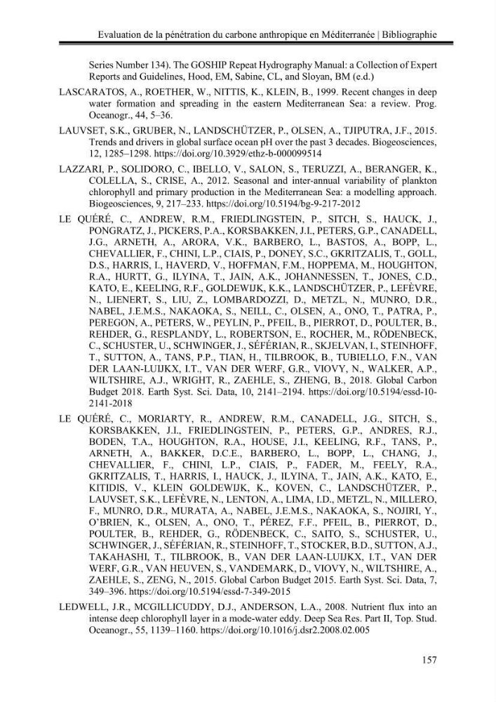 Pénétration du carbone anthropique en Méditerranée occidentale: étude de l’acidification des eaux marines