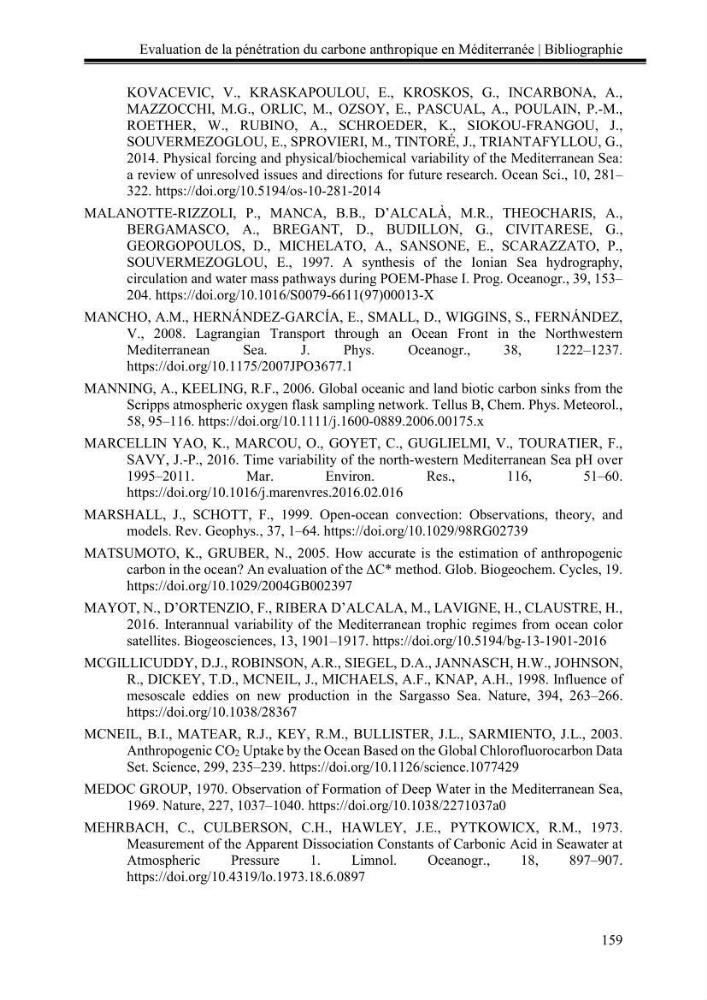 Pénétration du carbone anthropique en Méditerranée occidentale: étude de l’acidification des eaux marines