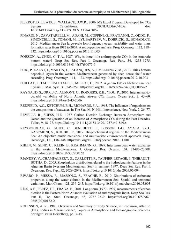 Pénétration du carbone anthropique en Méditerranée occidentale: étude de l’acidification des eaux marines