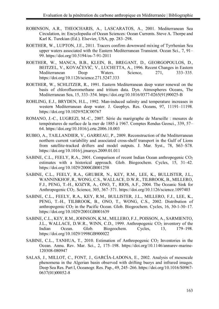 Pénétration du carbone anthropique en Méditerranée occidentale: étude de l’acidification des eaux marines