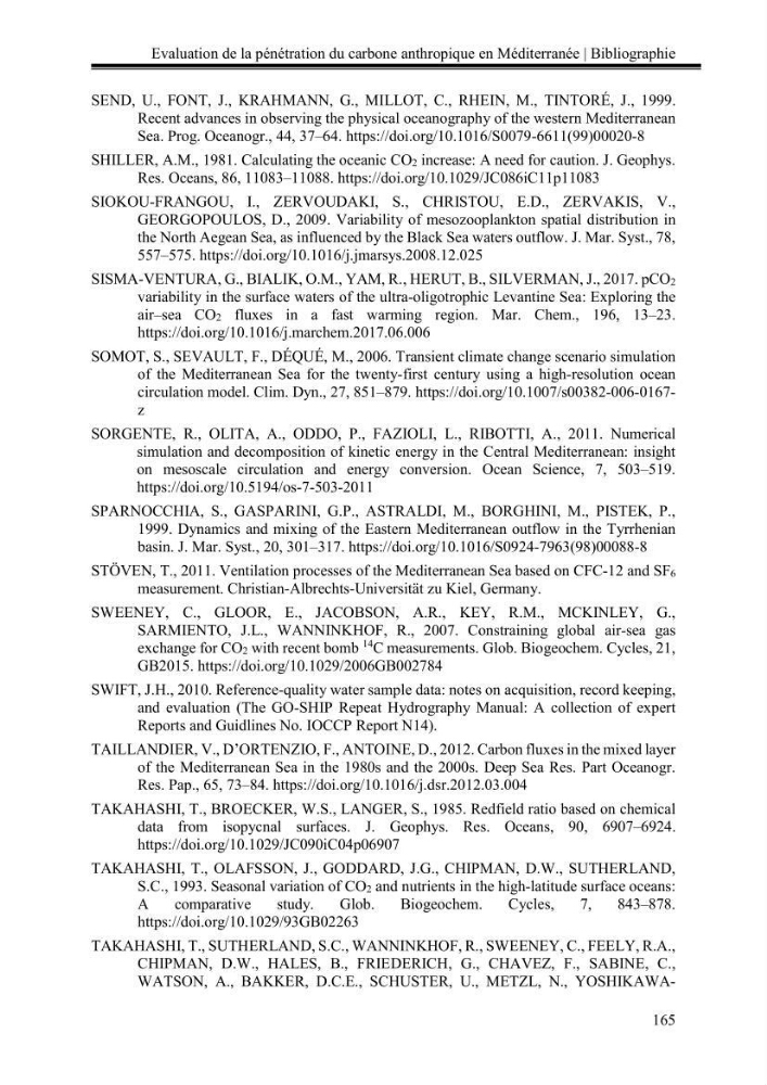 Pénétration du carbone anthropique en Méditerranée occidentale: étude de l’acidification des eaux marines