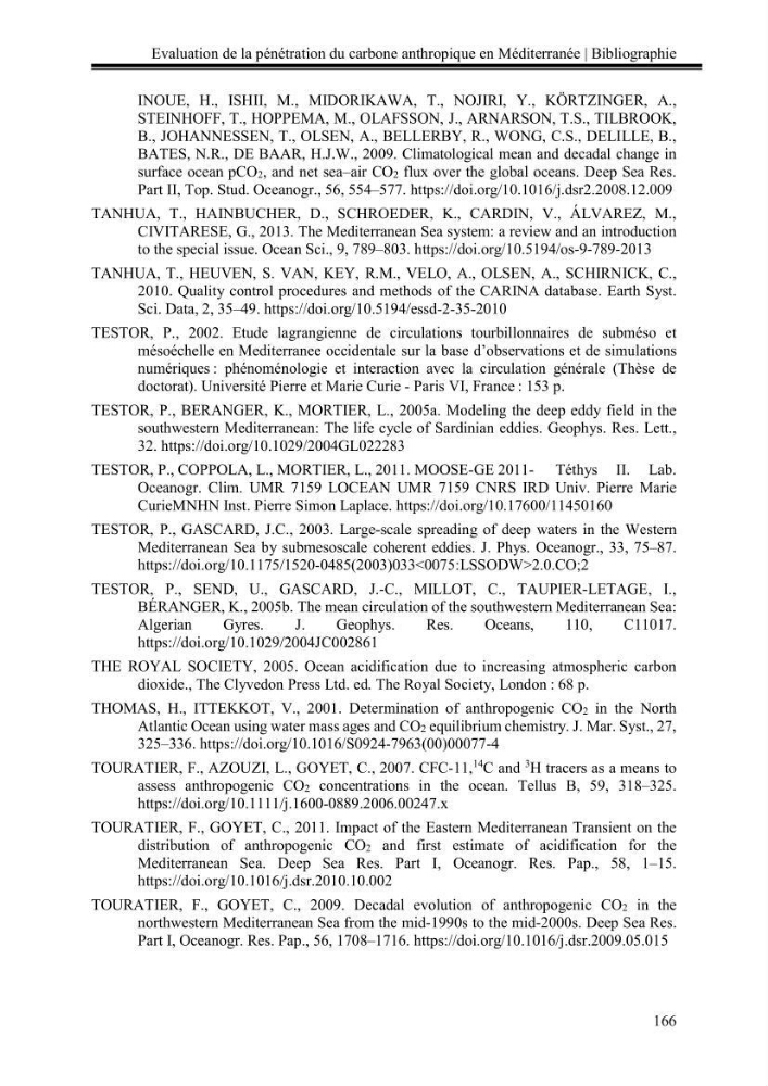 Pénétration du carbone anthropique en Méditerranée occidentale: étude de l’acidification des eaux marines