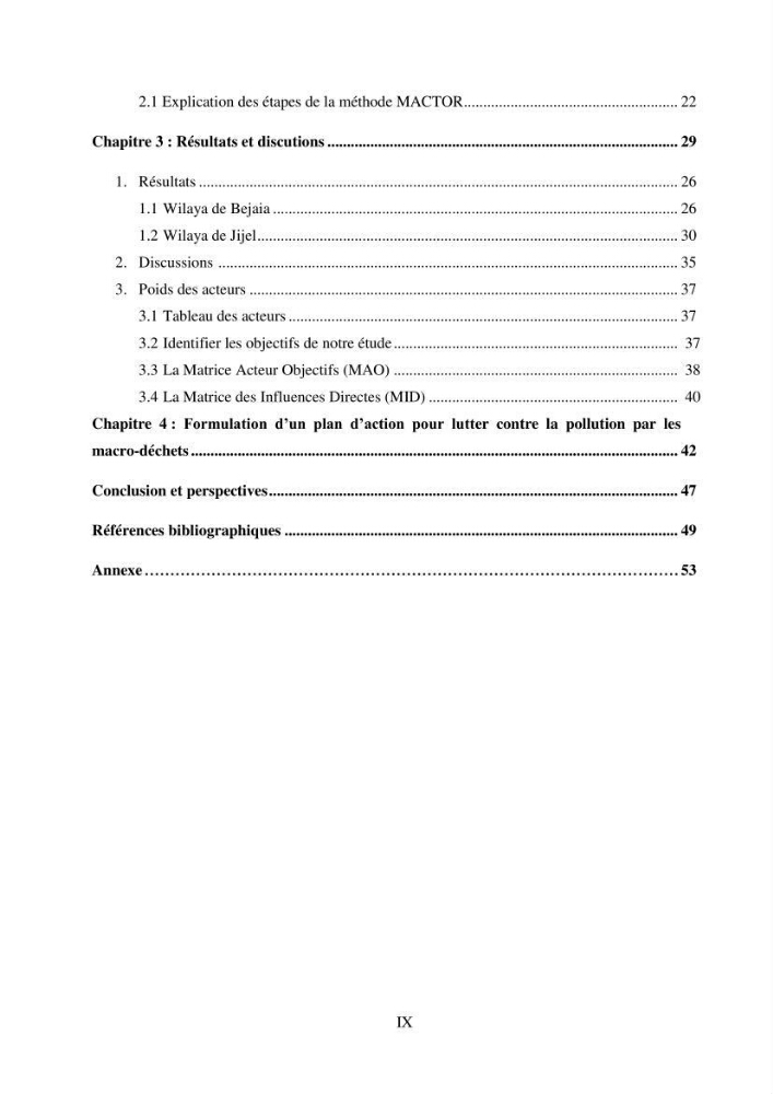 Structure et impacts des macro-déchets au niveau de la zone côtière Algérienjne