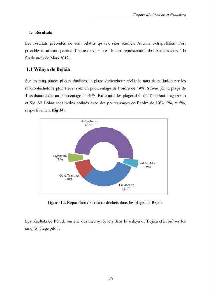 Structure et impacts des macro-déchets au niveau de la zone côtière Algérienjne
