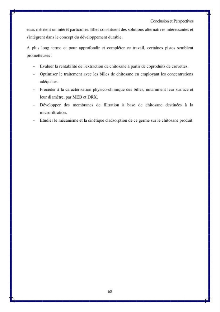 Valorisation biotechnologique des coproduits de crustacés: étude de l’efficacité du traitement avec du chitosane et de l’irradiation UV dans l’élimination de Legionella pneumophila
