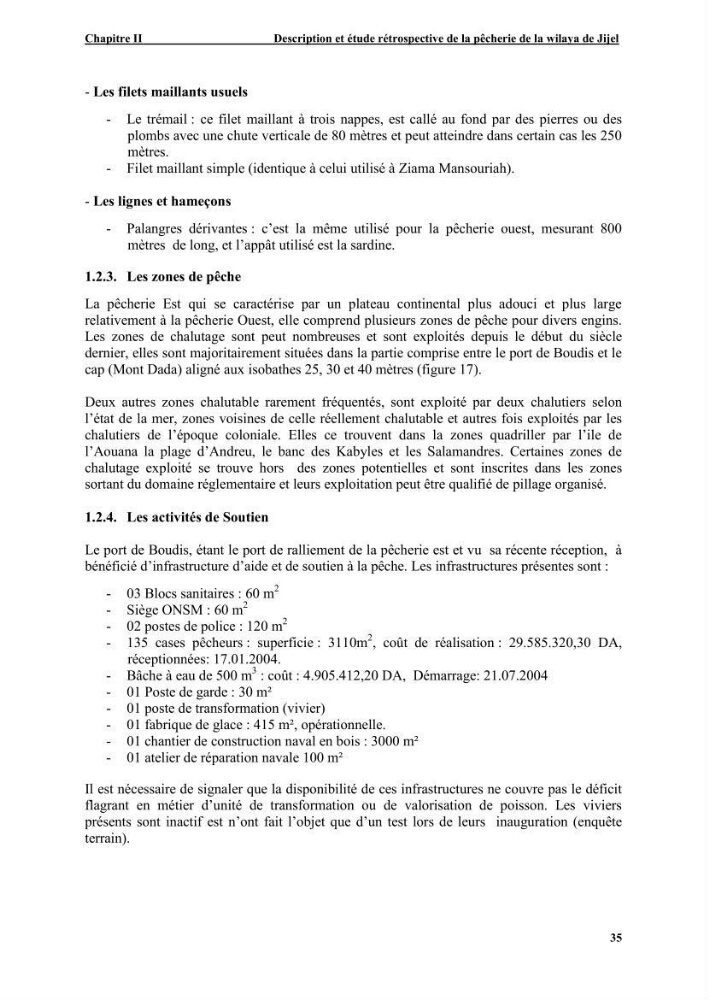 Etude de la pêcherie de Jijel: interaction avec l\'aire marine de Taza (wilaya de Jijel)