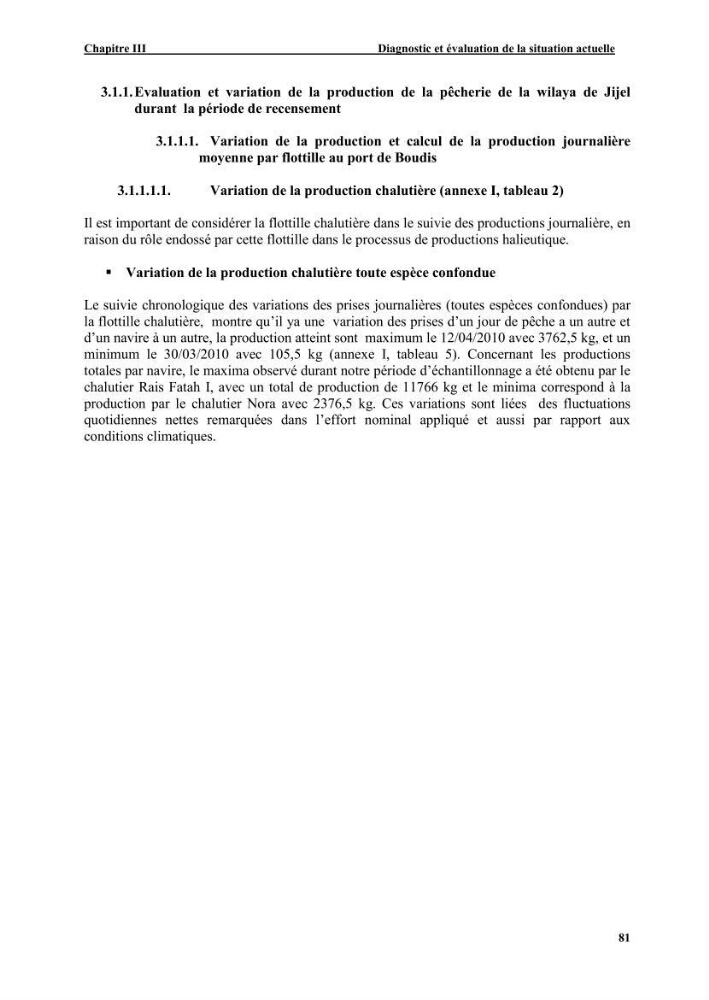 Etude de la pêcherie de Jijel: interaction avec l\'aire marine de Taza (wilaya de Jijel)