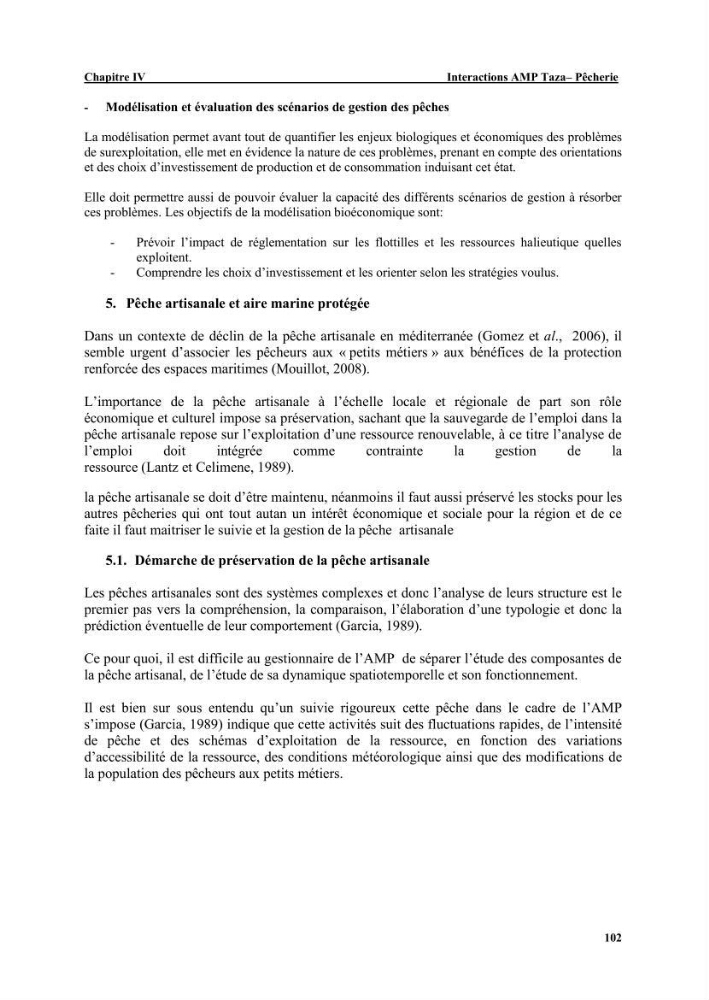 Etude de la pêcherie de Jijel: interaction avec l\'aire marine de Taza (wilaya de Jijel)