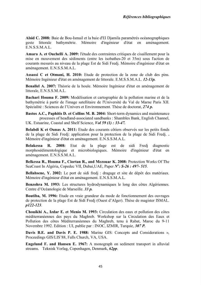Etude des forçages des courants côtiers et des transports sédimentaires pour la compréhension du phénomène de l\'ensablement portuaire