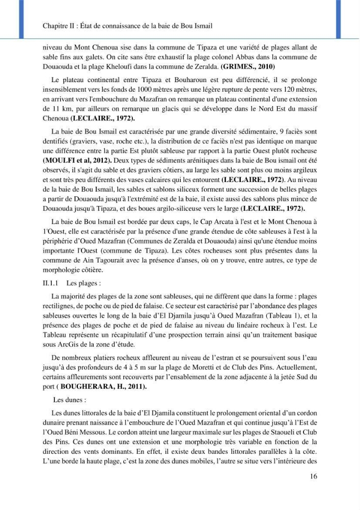 Impact des événements météo océaniques extrêmes sur l’évolution spatiotemporelle des côtes sableuses de la baie de Bou Ismail