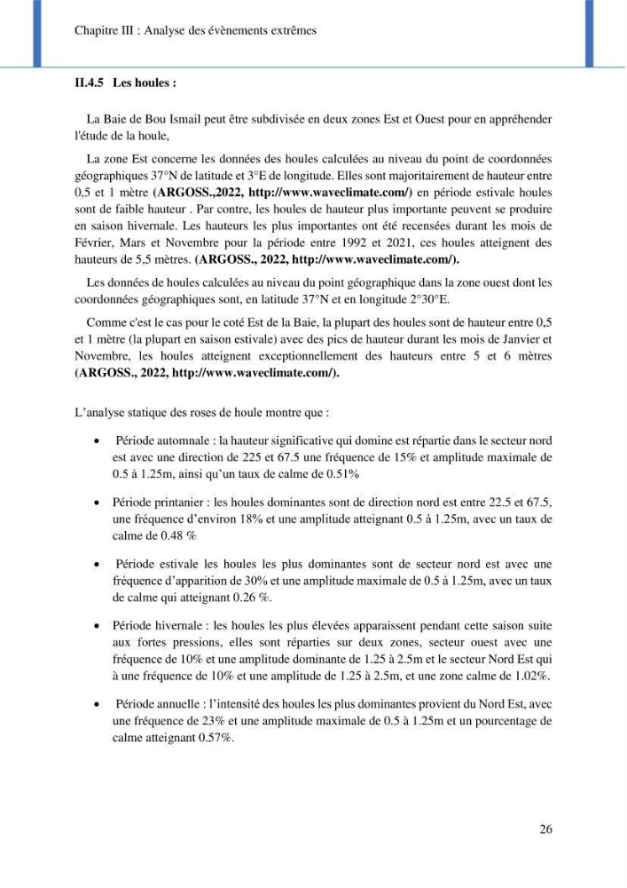 Impact des événements météo océaniques extrêmes sur l’évolution spatiotemporelle des côtes sableuses de la baie de Bou Ismail