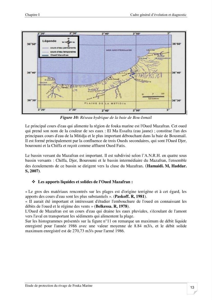 Etude de protection du rivage de Fouka marine