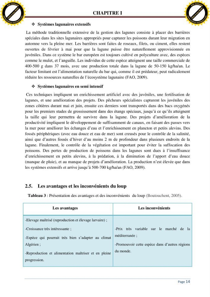 Inventaire des crustaces parasites des poissons de l\'eau de mer