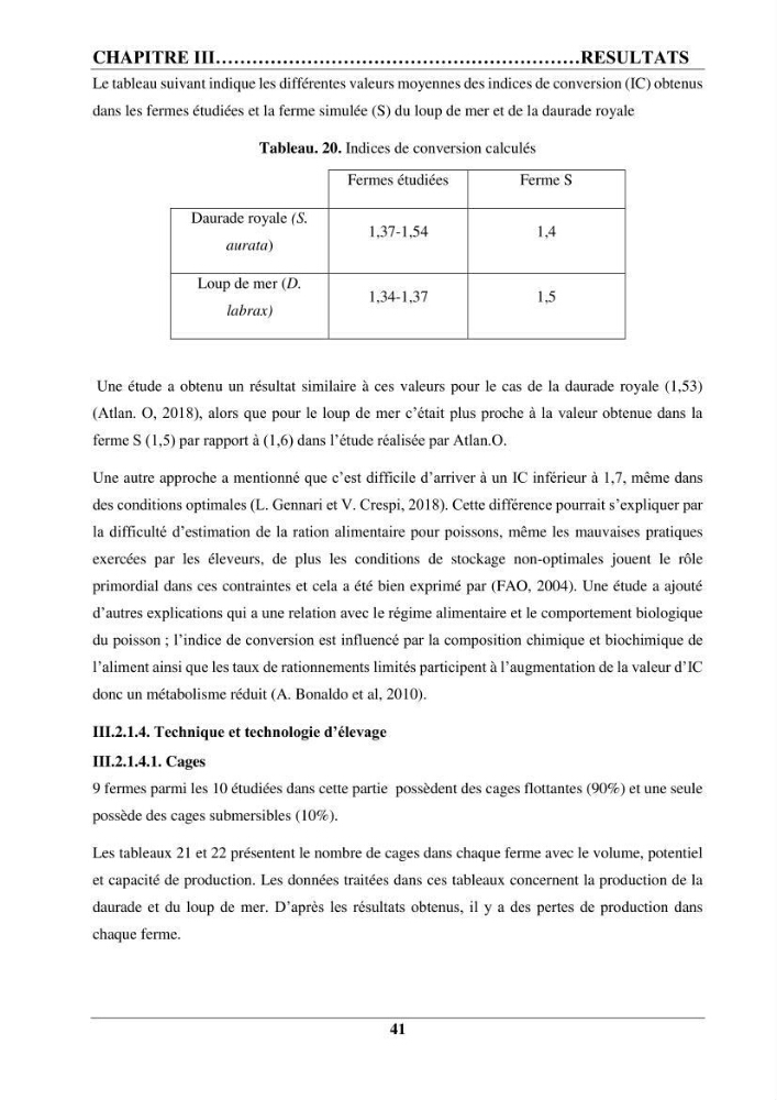 Contribution à la mise en place d’un protocole de gestion des fermes piscicoles en cages marines :