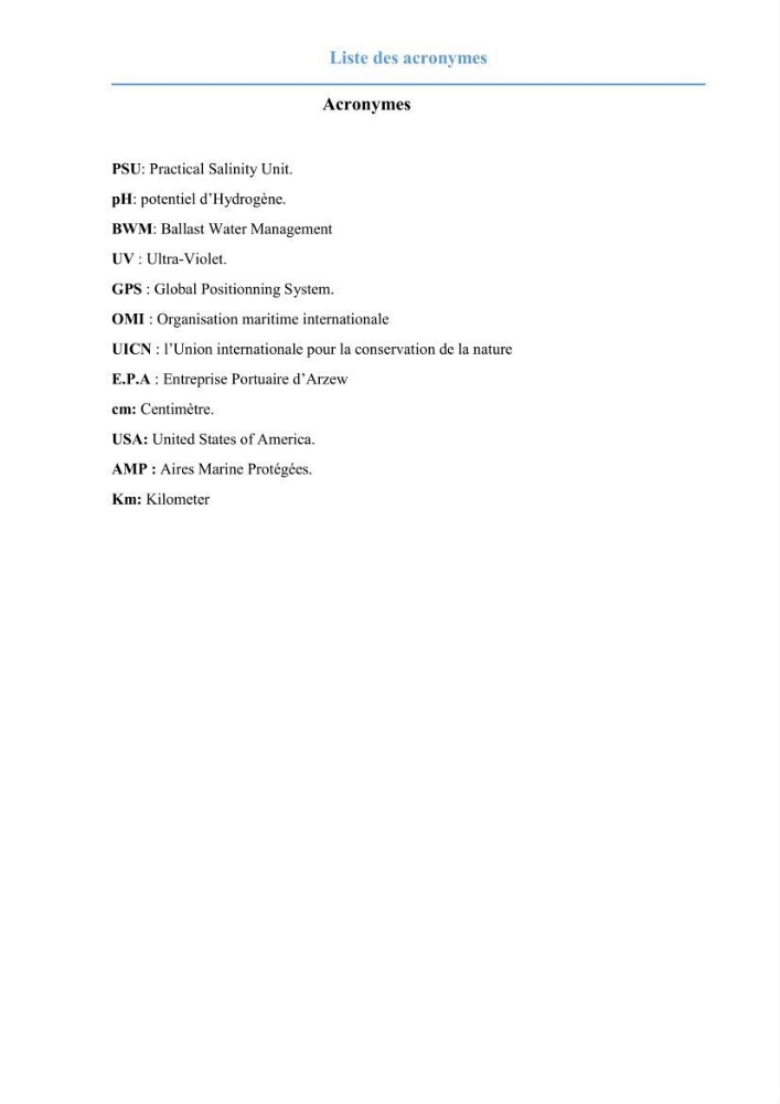 Contribution au développement d\'un modèle probabiliste pour estimer le risque d\'invasion par les eaux de ballast: cas de port d\'Arzew