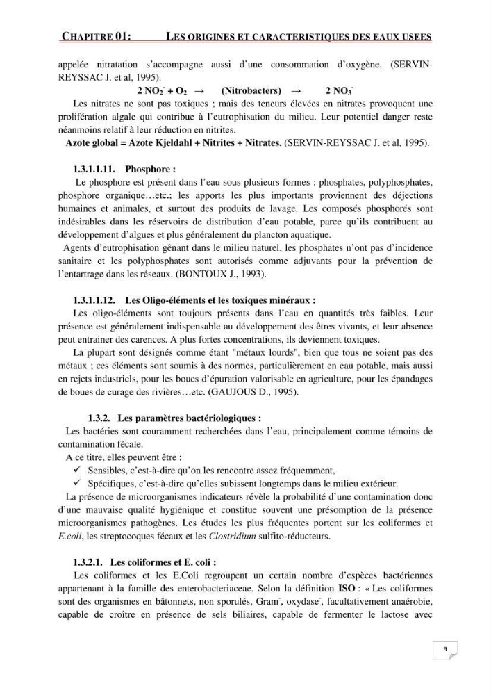 Etude statistique de l\'influence des conditions climatiques sur le pouvoir épuratoire de lagunage naturel
