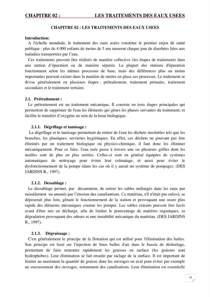 Etude statistique de l\'influence des conditions climatiques sur le pouvoir épuratoire de lagunage naturel