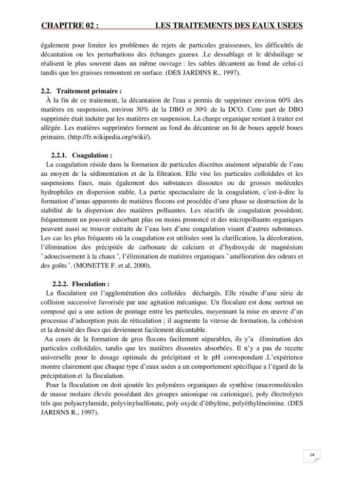 Etude statistique de l\'influence des conditions climatiques sur le pouvoir épuratoire de lagunage naturel
