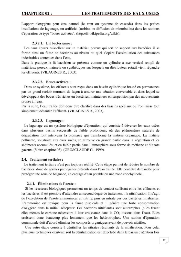 Etude statistique de l\'influence des conditions climatiques sur le pouvoir épuratoire de lagunage naturel