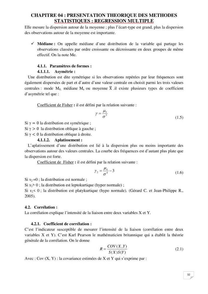 Etude statistique de l\'influence des conditions climatiques sur le pouvoir épuratoire de lagunage naturel