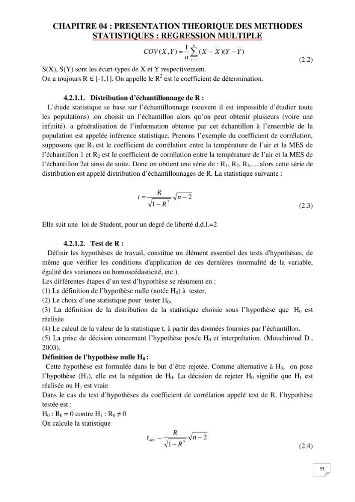 Etude statistique de l\'influence des conditions climatiques sur le pouvoir épuratoire de lagunage naturel