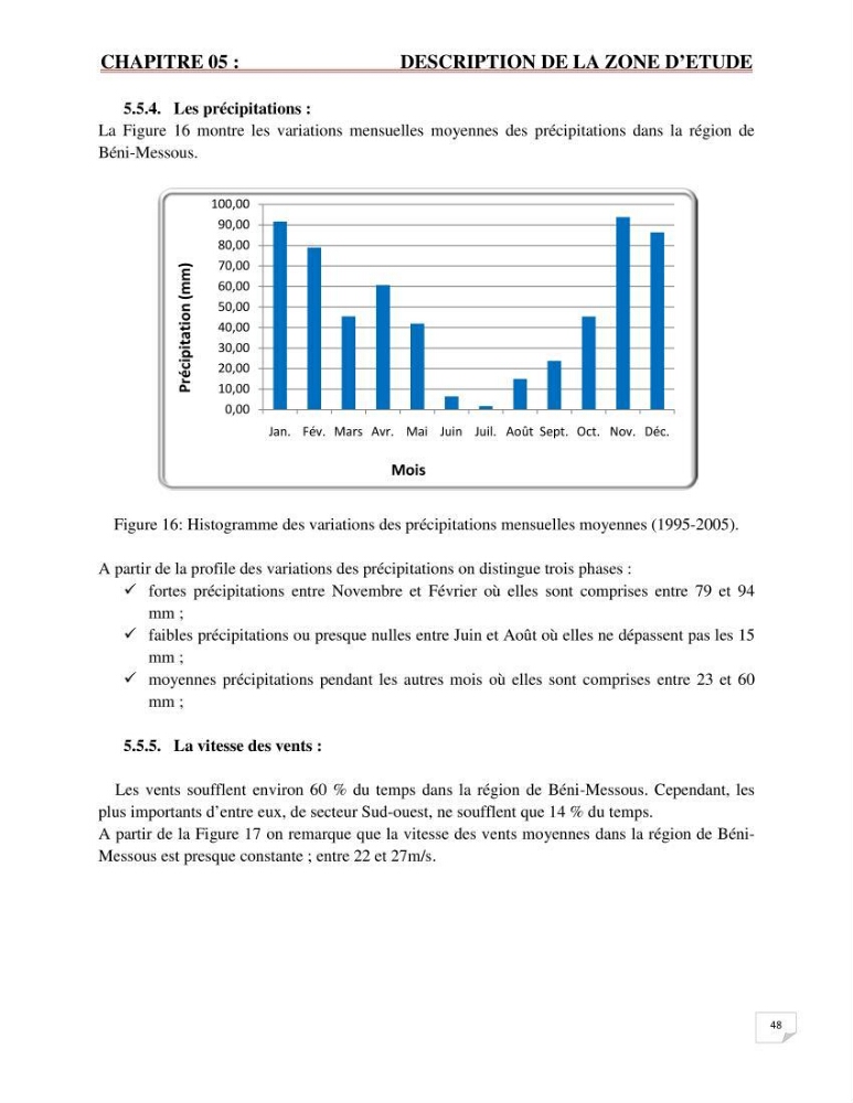 Etude statistique de l\'influence des conditions climatiques sur le pouvoir épuratoire de lagunage naturel