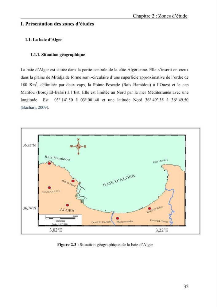 Evaluation des paramètres physico-chimiques et des sels nutritifs dans les eaux côtières algéroises (la baie d\'Alger et de Zemmouri)