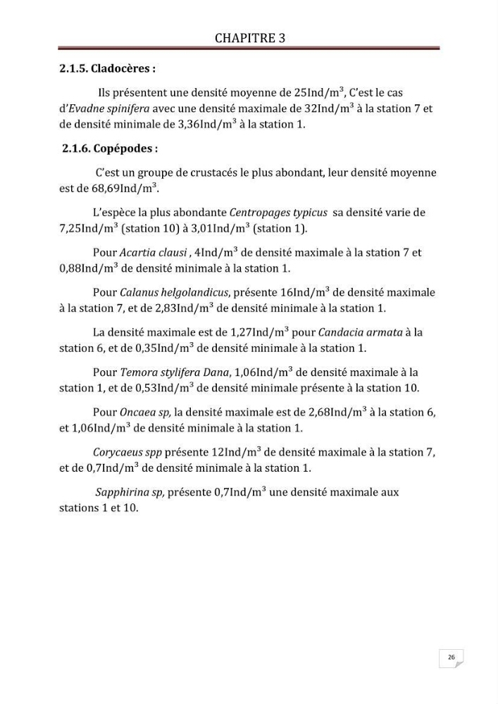Contribution à l\'étude qualitative et quantitative du zooplancton de la baie de Bou-Ismail