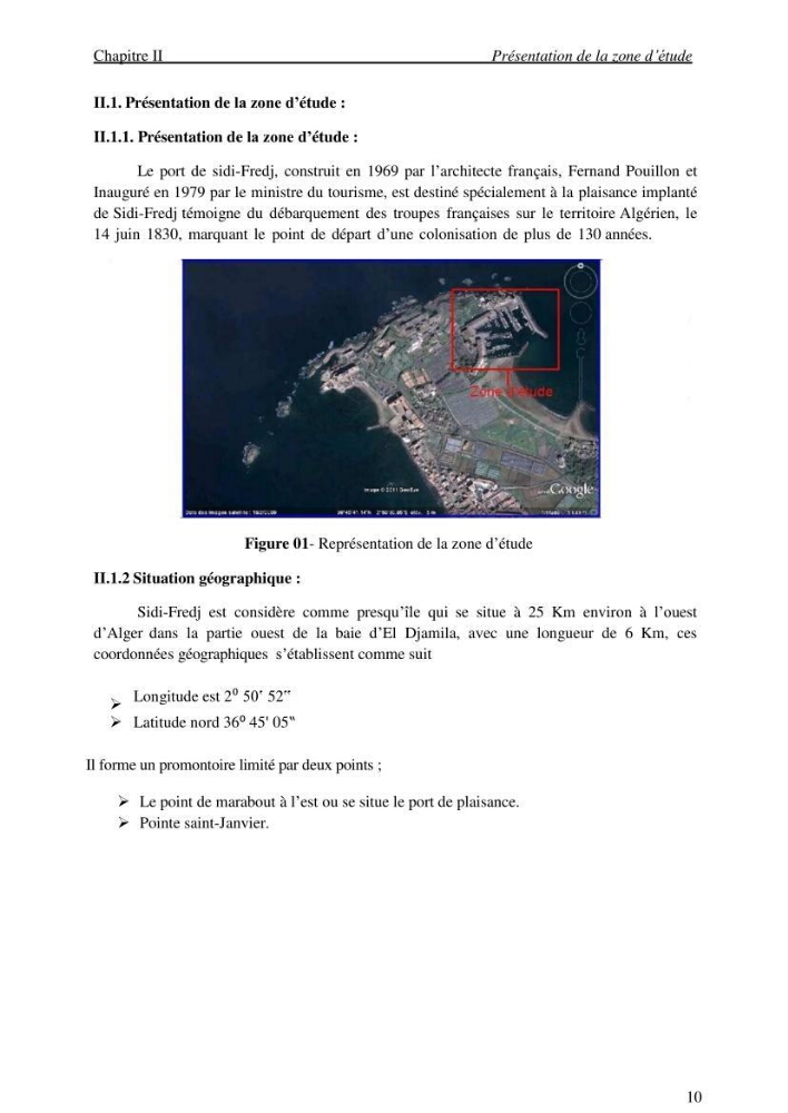 La mesure des paramètres physico-chimiques et les hydrocarbures polyaromatiques au niveau du port de Sidi-Fredj