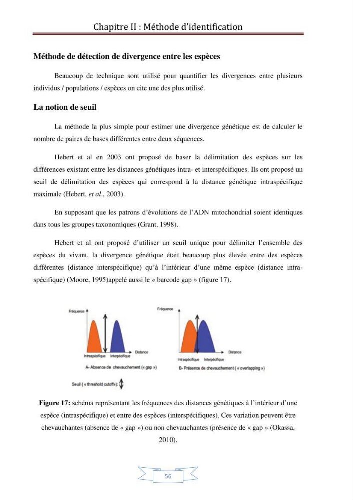 Recherche bibliographique sur les techniques de génétique moléculaire et leurs applications dans l\'identification des especes de poissons :