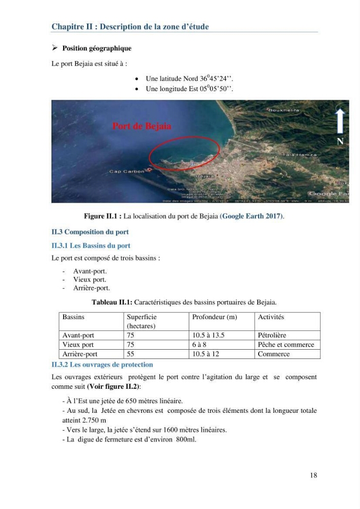 L\'étude d\'impact des produits de dragage du port de Bejaia sur l\'environnement \' arrière port \'