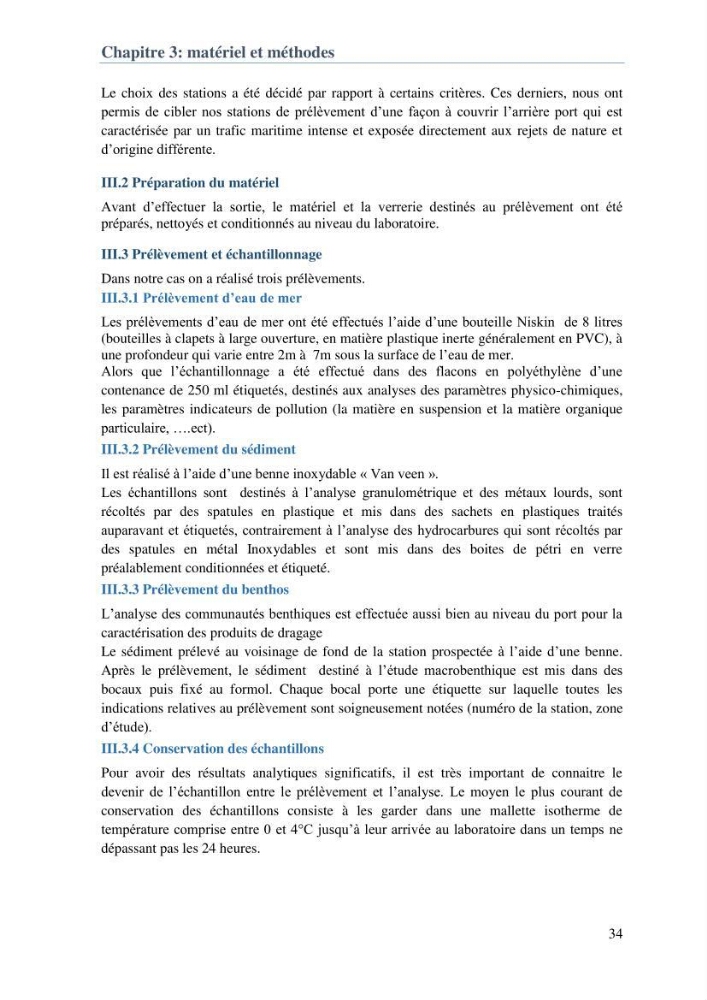 L\'étude d\'impact des produits de dragage du port de Bejaia sur l\'environnement \' arrière port \'