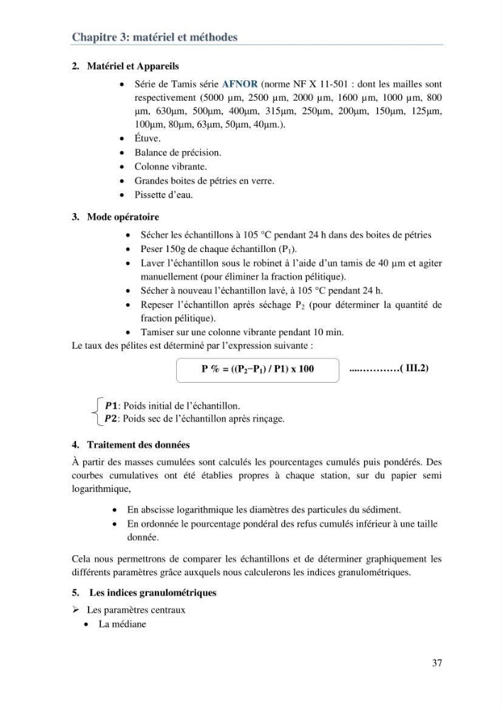 L\'étude d\'impact des produits de dragage du port de Bejaia sur l\'environnement \' arrière port \'