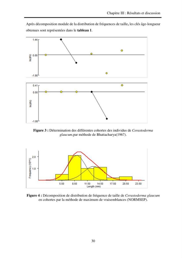 Organisation des populations de Cerastoderma glaucum, Ruditapes decussatus, espèces d’intérêt aquacole dans les élevages extensifs au niveau du lac Mellah (EL Kala).