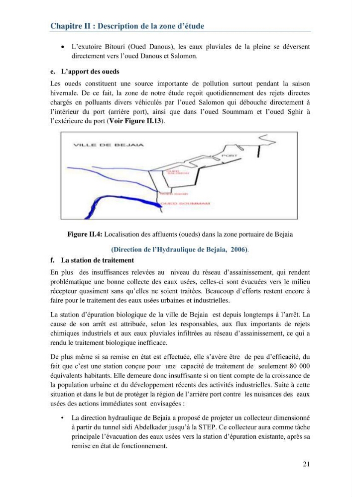 L\'étude d\'impact des produits de dragage du port de Bejaia sur l\'environnement \' arrière port \'