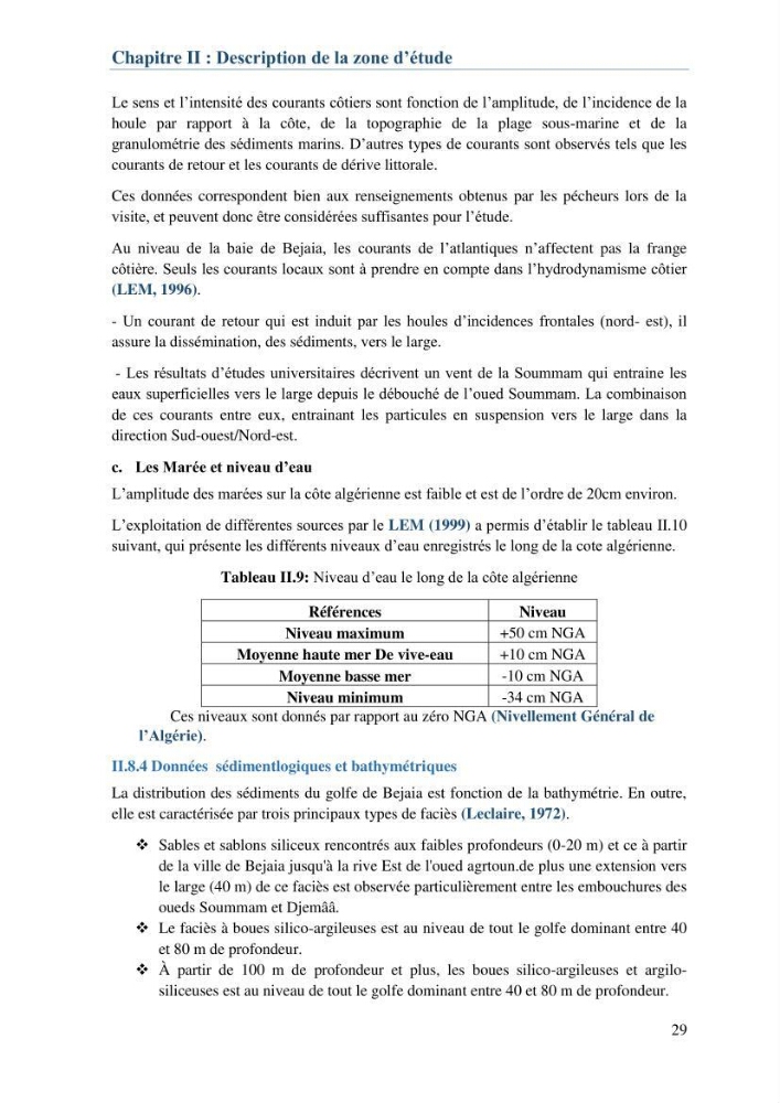 L\'étude d\'impact des produits de dragage du port de Bejaia sur l\'environnement \' arrière port \'