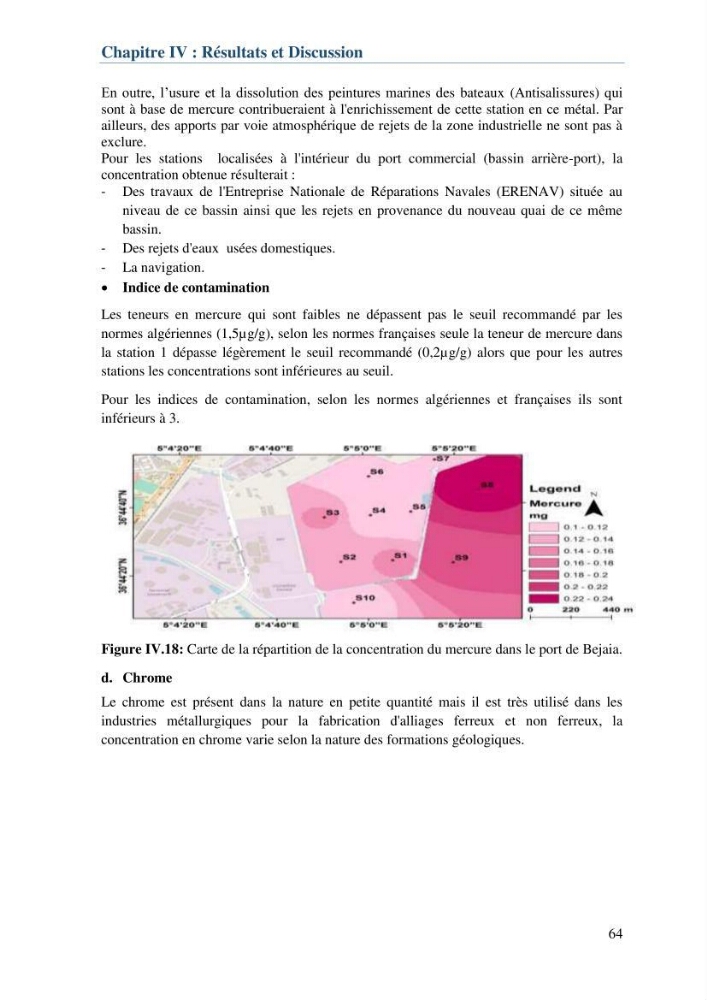 L\'étude d\'impact des produits de dragage du port de Bejaia sur l\'environnement \' arrière port \'