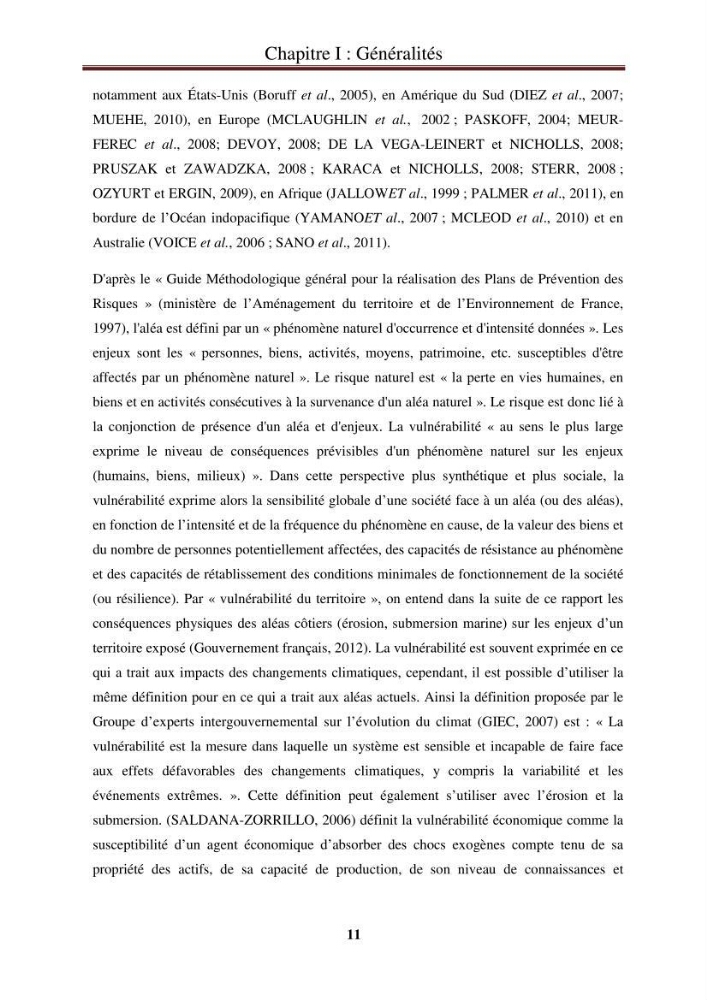Calcul de l\'indice de vulnérabilité côtière de la baie d\'El Djamila