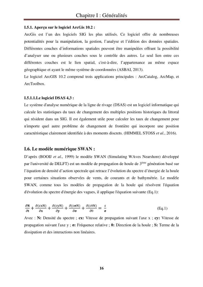 Calcul de l\'indice de vulnérabilité côtière de la baie d\'El Djamila