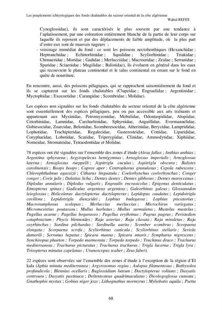Contribution à la connaissance de la biodiversité des fonds chalutables de la côte algérienne