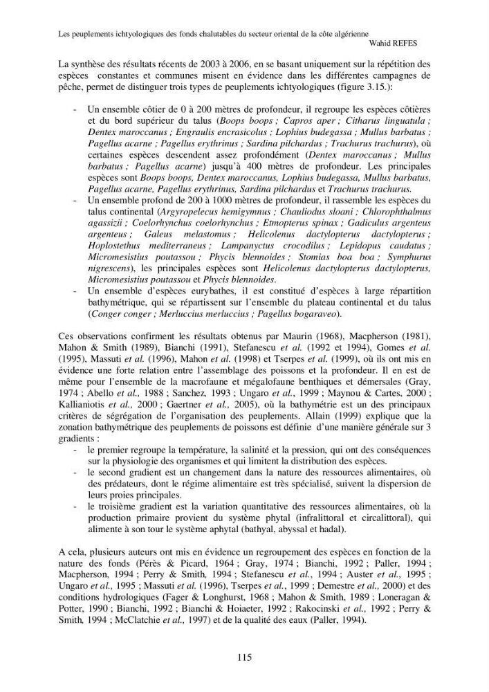 Contribution à la connaissance de la biodiversité des fonds chalutables de la côte algérienne