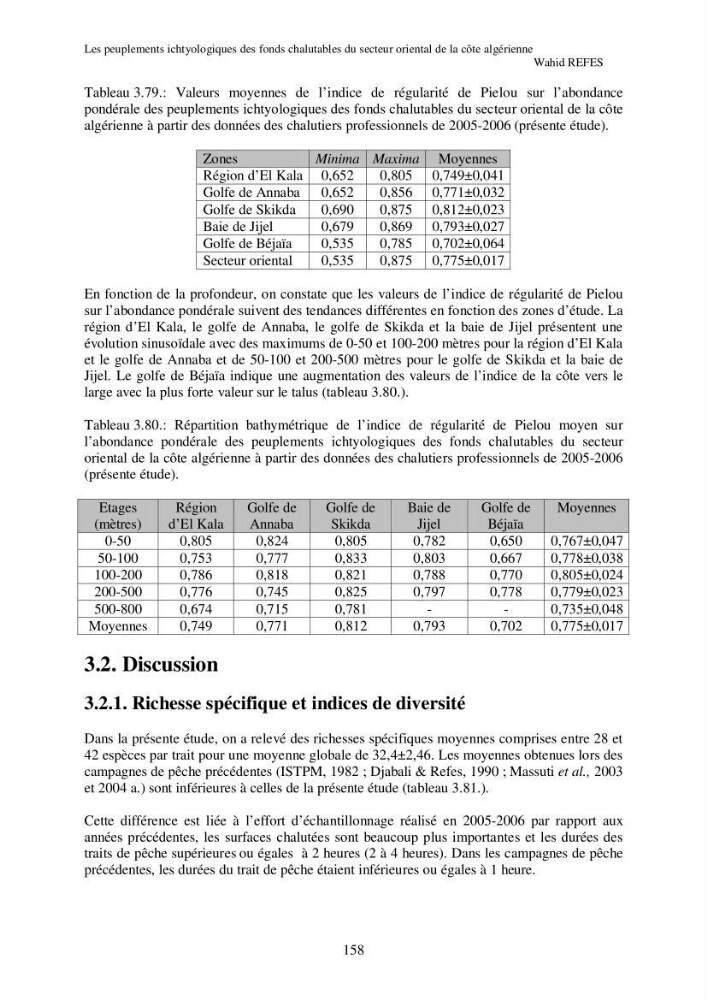 Contribution à la connaissance de la biodiversité des fonds chalutables de la côte algérienne