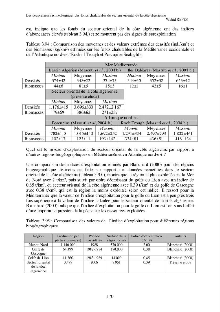 Contribution à la connaissance de la biodiversité des fonds chalutables de la côte algérienne