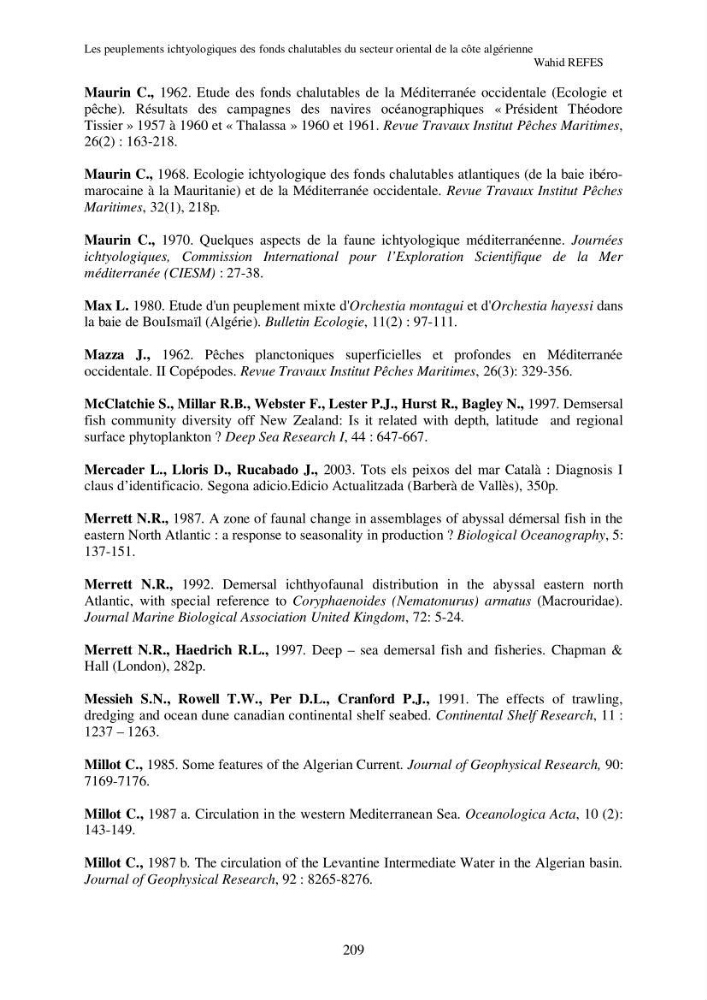 Contribution à la connaissance de la biodiversité des fonds chalutables de la côte algérienne