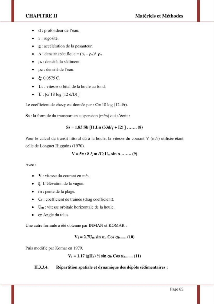 Processus morpho-sédimentaire et évolution multi-échelle de la plage front de mer de la ville de boumerdes :