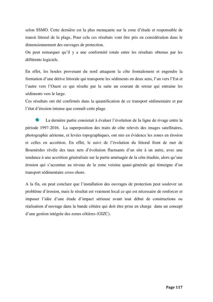 Processus morpho-sédimentaire et évolution multi-échelle de la plage front de mer de la ville de boumerdes :