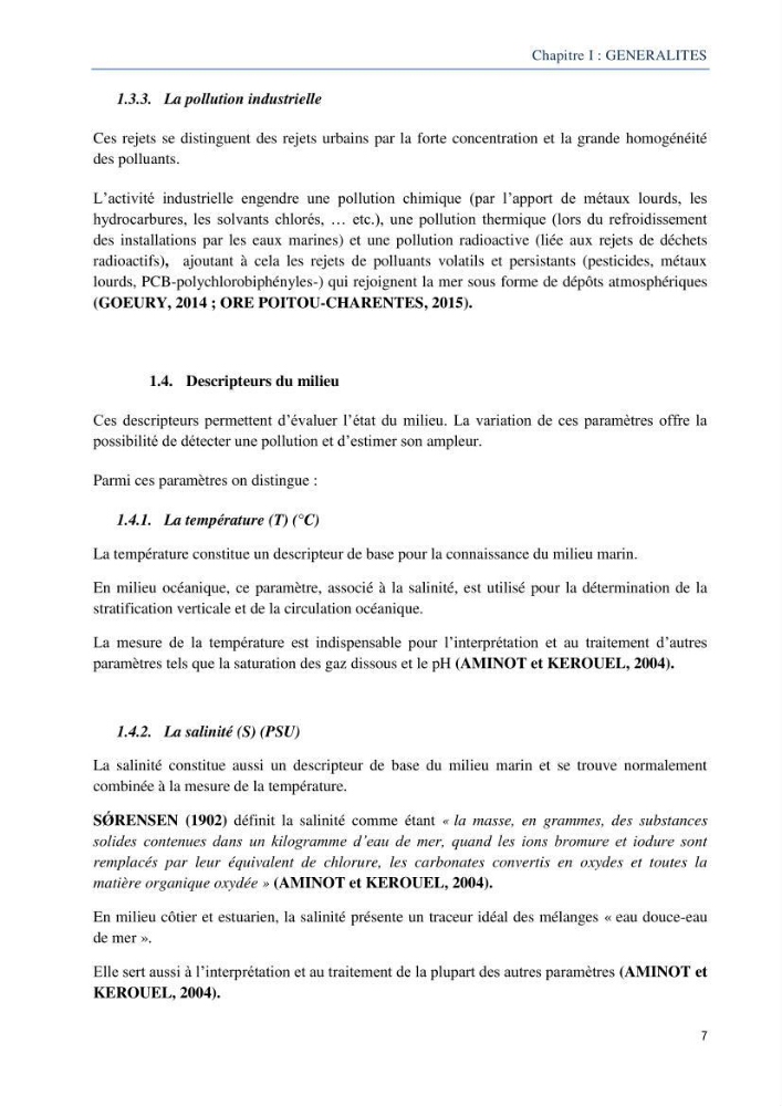 Diagnostic de contamination des eaux du littoral Agerois par les Hydrocarbures