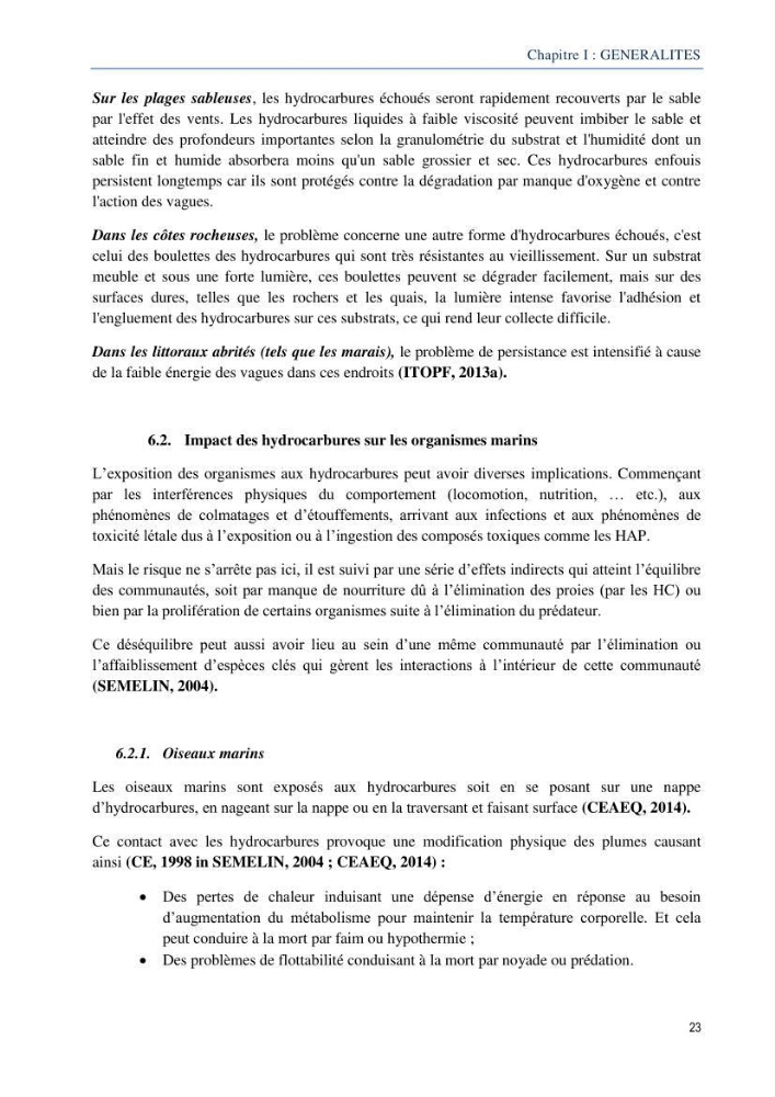 Diagnostic de contamination des eaux du littoral Agerois par les Hydrocarbures