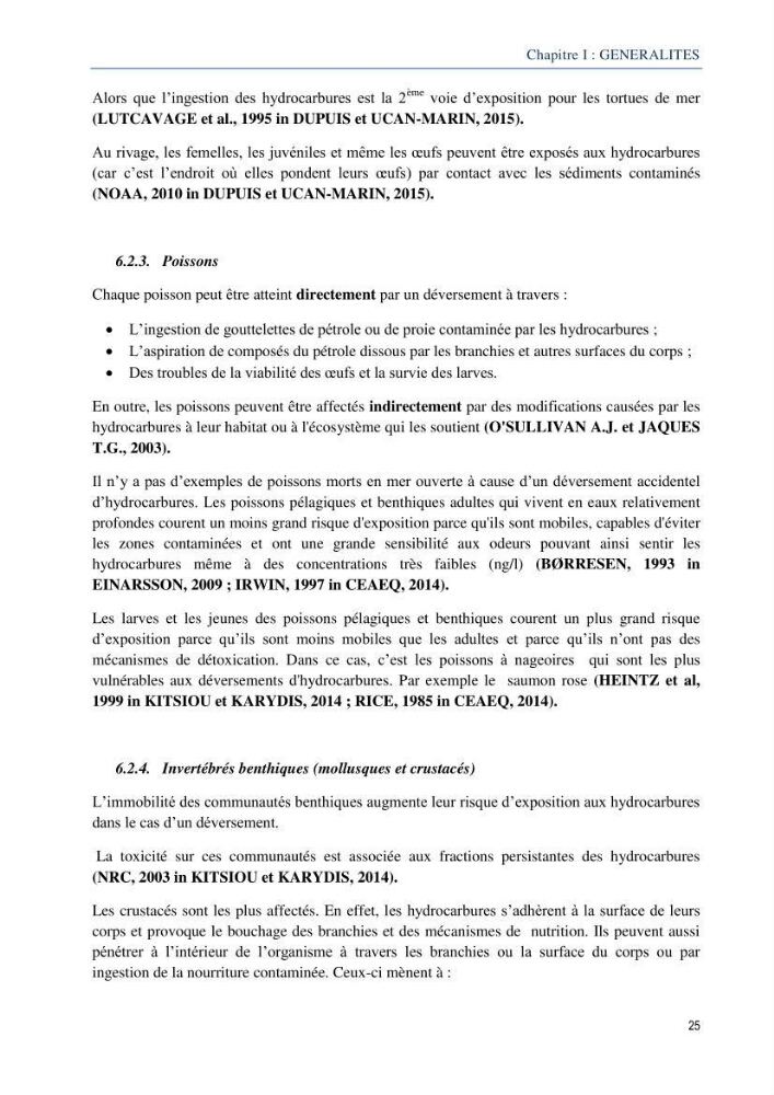 Diagnostic de contamination des eaux du littoral Agerois par les Hydrocarbures