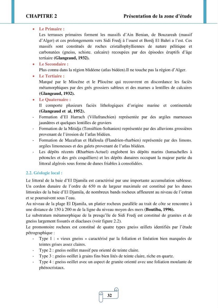 Modélisation numérique de la morphodynamique d\'une côte sableuse soumise à l\'effet des vagues et des houles cas : Plge de Sidi Fredj